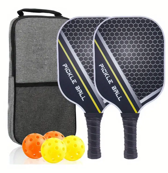 Carbon-Fiber Pickleball Set - T500 Strength for Power and Control - 2-Piece
