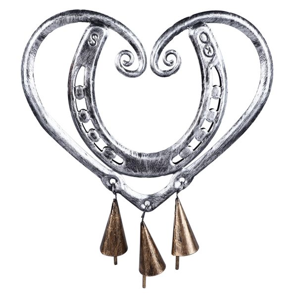 Lucky Love Wind Chime Valentine's Day Iron Art Wind Chime Heart Shape