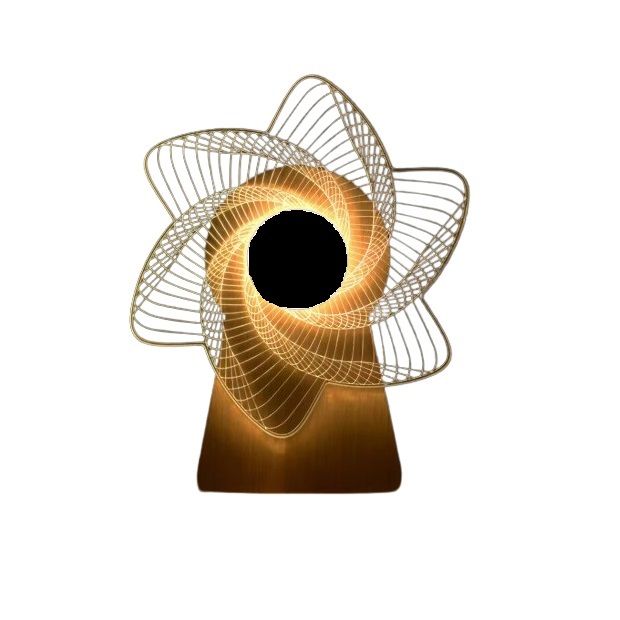 Usb Power 3d Windmill Night Light Wooden Rotating Music Box