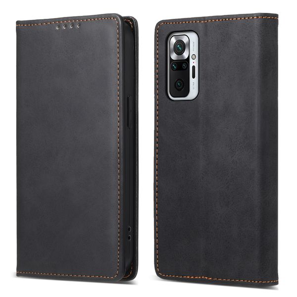 Solid Color Magnetic Phone Case Compatible with Xiaomi Redmi Note 10 Pro 4G