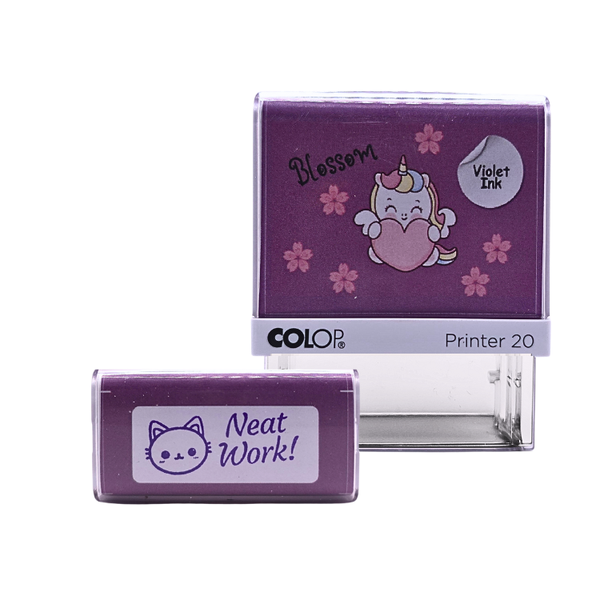 Colop - Motivational Unicorn Stamp - Neat Work!