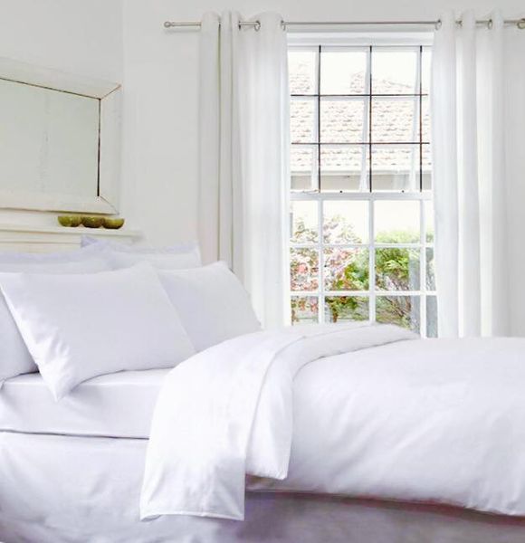 Room Service 100% Cotton 200 Thread Count Percale Duvet Cover Set
