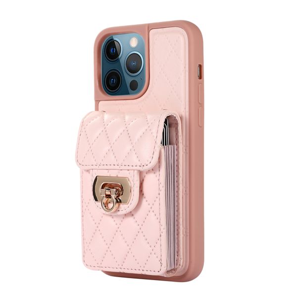 Accordion Card Slot Phone Leather Case Compatible with Apple iPhone 13 Pro