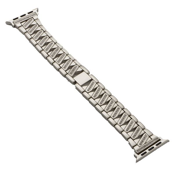 iWatch 6 G SE Apple watch5/4/3/2/1 Compatible G Metal X Shape Diamond Trendy Strap
