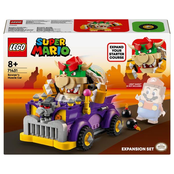 LEGO® Super Mario™ Bowser’s Muscle Car Expansion Set 71431 Building Toy Cars - 458 Pieces