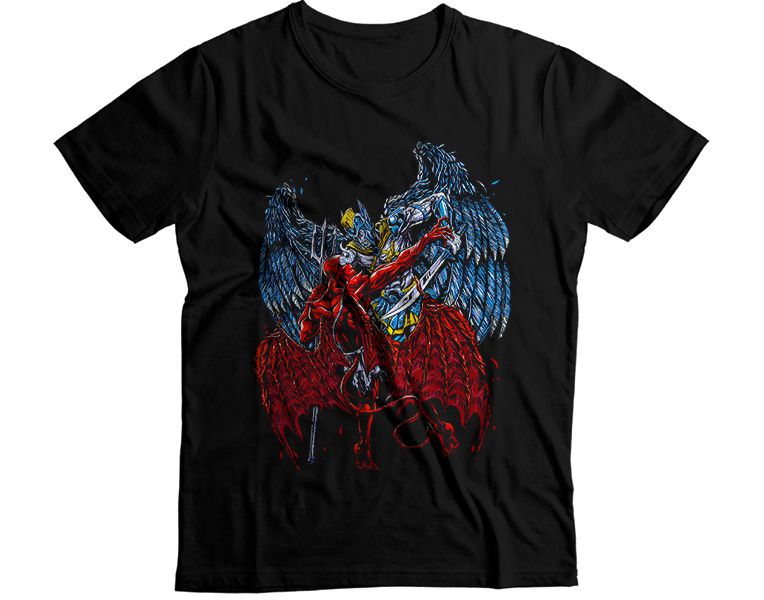 Blue and Red Dragon T-Shirt