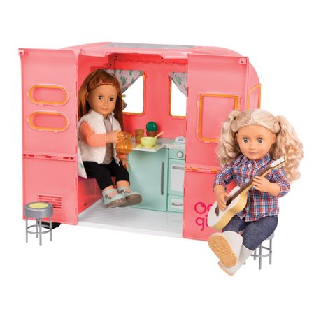 Our Generation Vehicles R.V. Seeing You Camper With Accs Pink