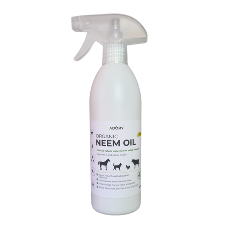Organic Neem Oil for Pets & Animals Against Ticks, Fleas, Lice 500ml Image