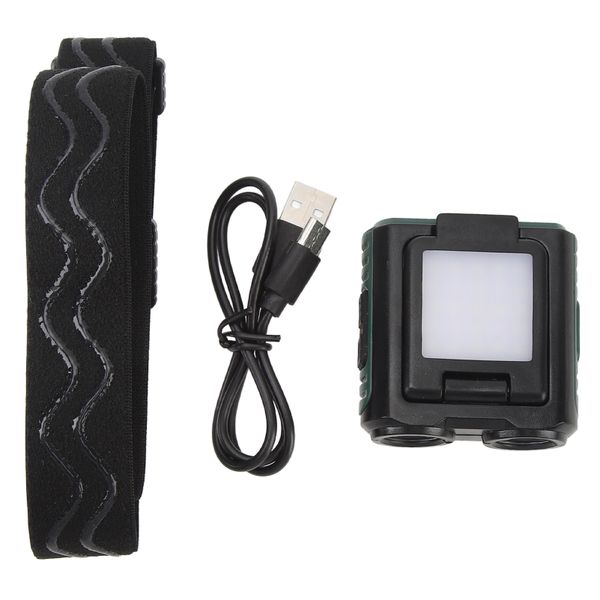 Adjustable USB Headlamp Fishing Hat Clip With Induction