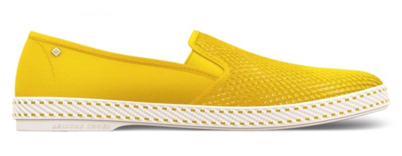 Rivieras Classic Canvas &amp; Mesh Slip On Yellow