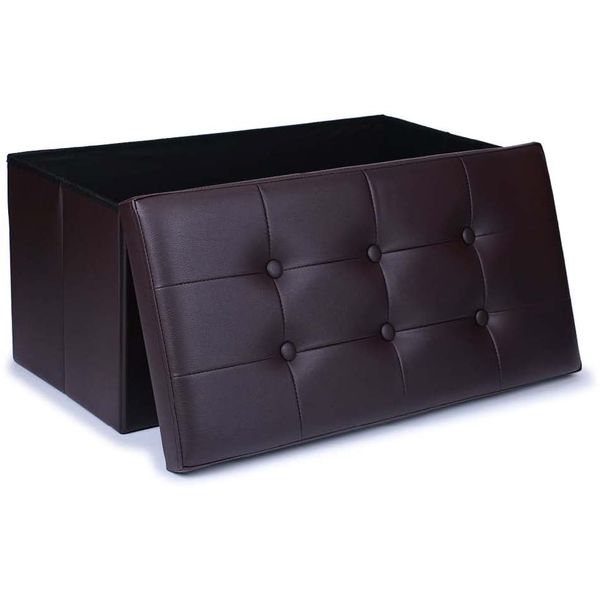 WoneNice Leather Chest Ottoman
