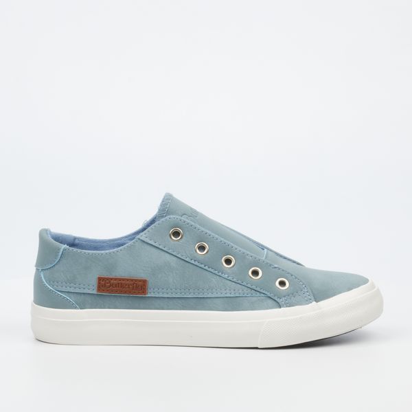 Butterfly Feet Women Blue Canvas Plain Casual image