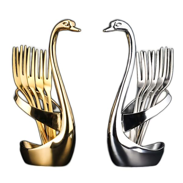 Stainless Steel Fruit Dessert Fork Base Cygnus Combination Cutlery Set