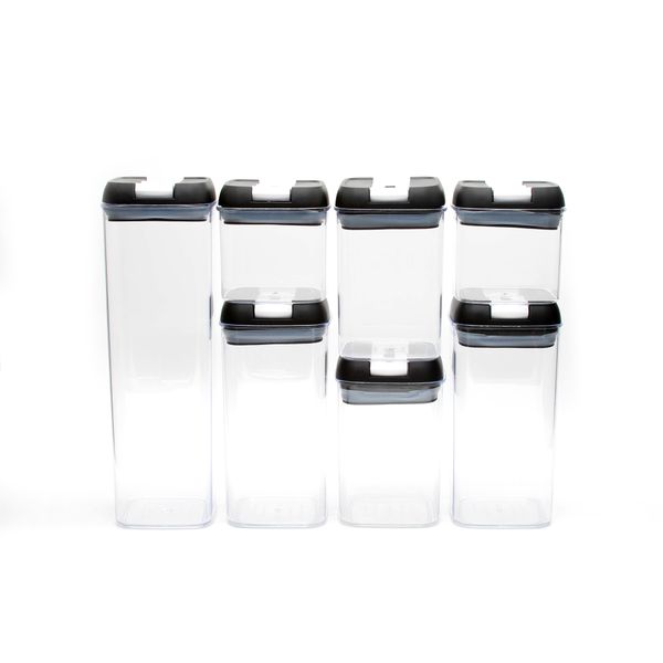 Air - Tight Transparent Food Storage Containers - 7 Piece Set