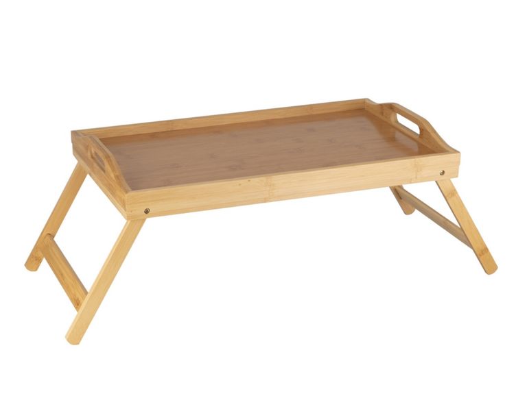 Wooden Breakfast Bed Table Serving Tray