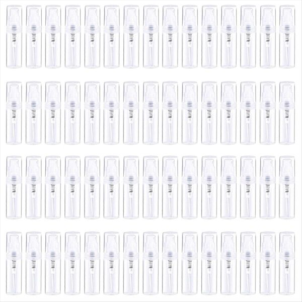 60Pcs Mini Spray Bottle 2Ml Refillable Plactic Spray Bottle