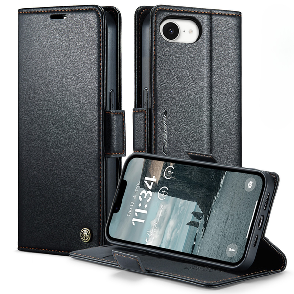 Retro Flip Leather Wallet Cover Compatible with iPhone 16e