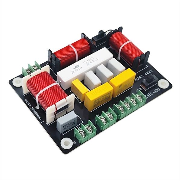 300W 4 Way Crossover Audio Speaker Crossover Bass + Dual Midrange + Treble
