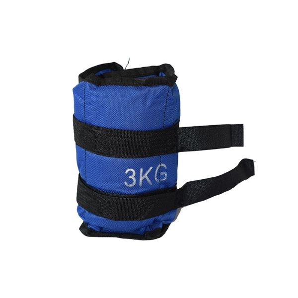 Adjustable Wrist/Ankle 3kg Sand Bag Weight Pair Straps With Padding