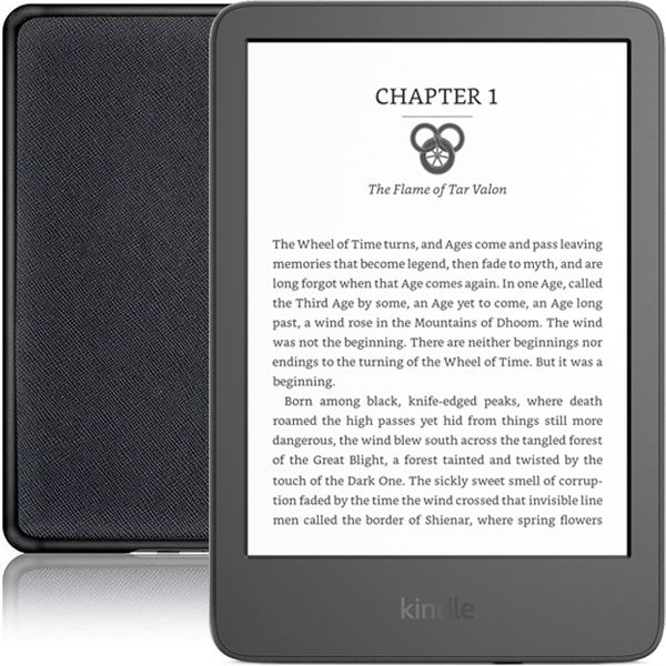 Amazon Kindle 6" Wi-Fi 16GB Black (11th Gen 2024 - No Ads) With Cover