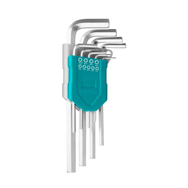 Total Tools Hex Key Set 9Pcs 1.5-10mm Long Arm Industrial (2 Sets)
