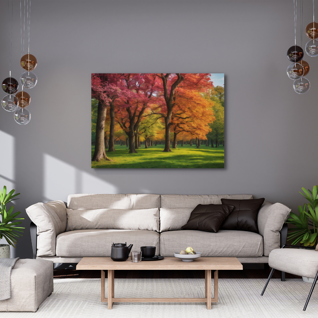 Canvas Wall Art - Colourful Trees 01 Artwork | Shop Today. Get it ...
