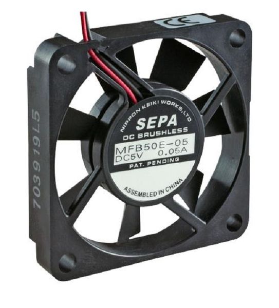 Sepa (MFB50E12A) DC Axial Fan, 12 V, Square, 50 mm, 10 mm