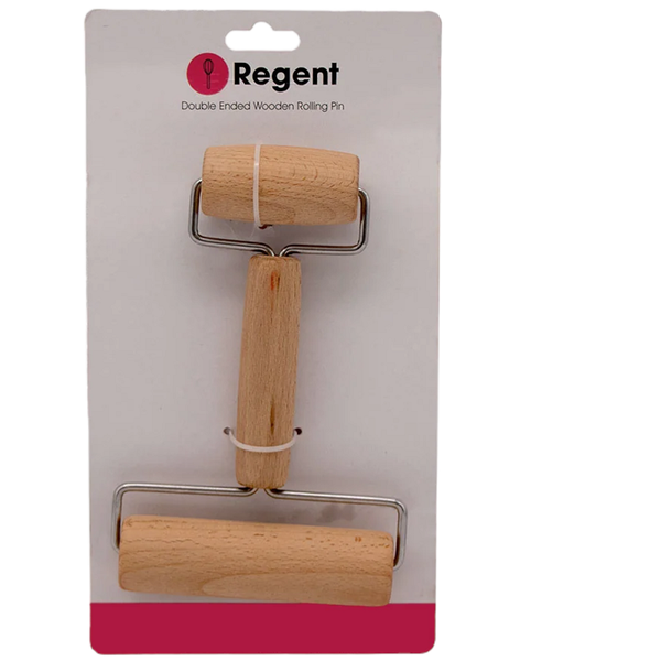 Regent - Bakeware Double Ended Wooden Rolling Pin (Pack Of 6)