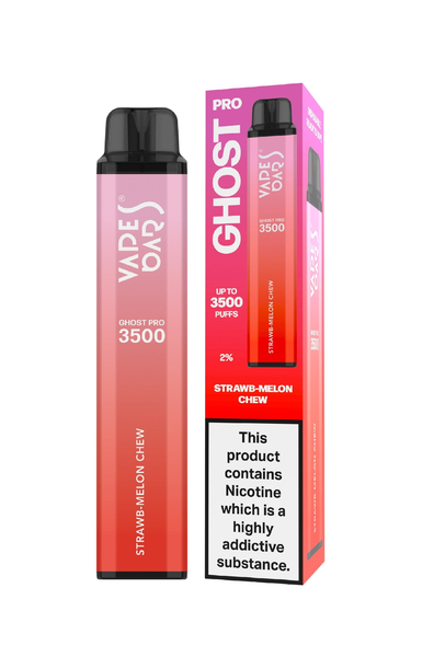 Vape Bars - Ghost Pro 3500 Puff - Straw-Melon Chew