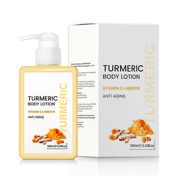 Turmeric Body Lotion Vitamin C + Arbutin Anti Aging And Brightening Lotion
