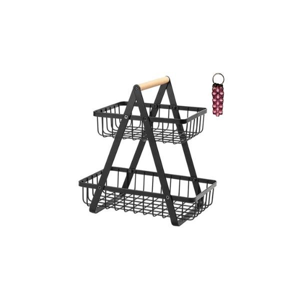 2 Tier Black Fruit Basket And A Keyholder
