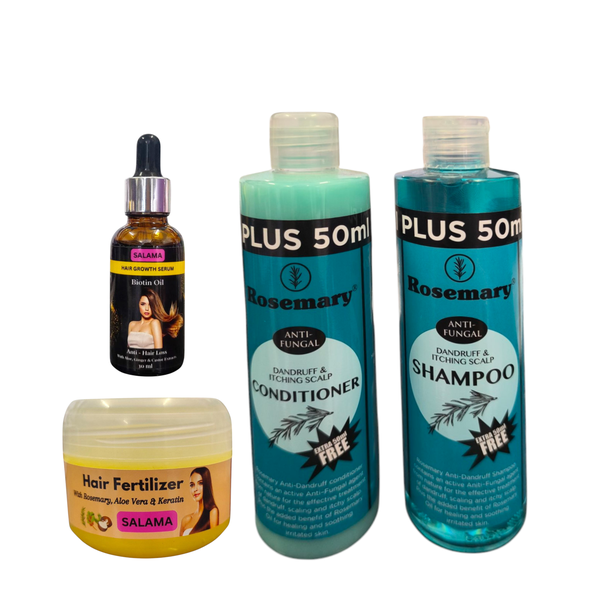 Rosemary - Anti-Fungal Shampoo, Conditioner With Biotin Oil &amp; Fertilizer