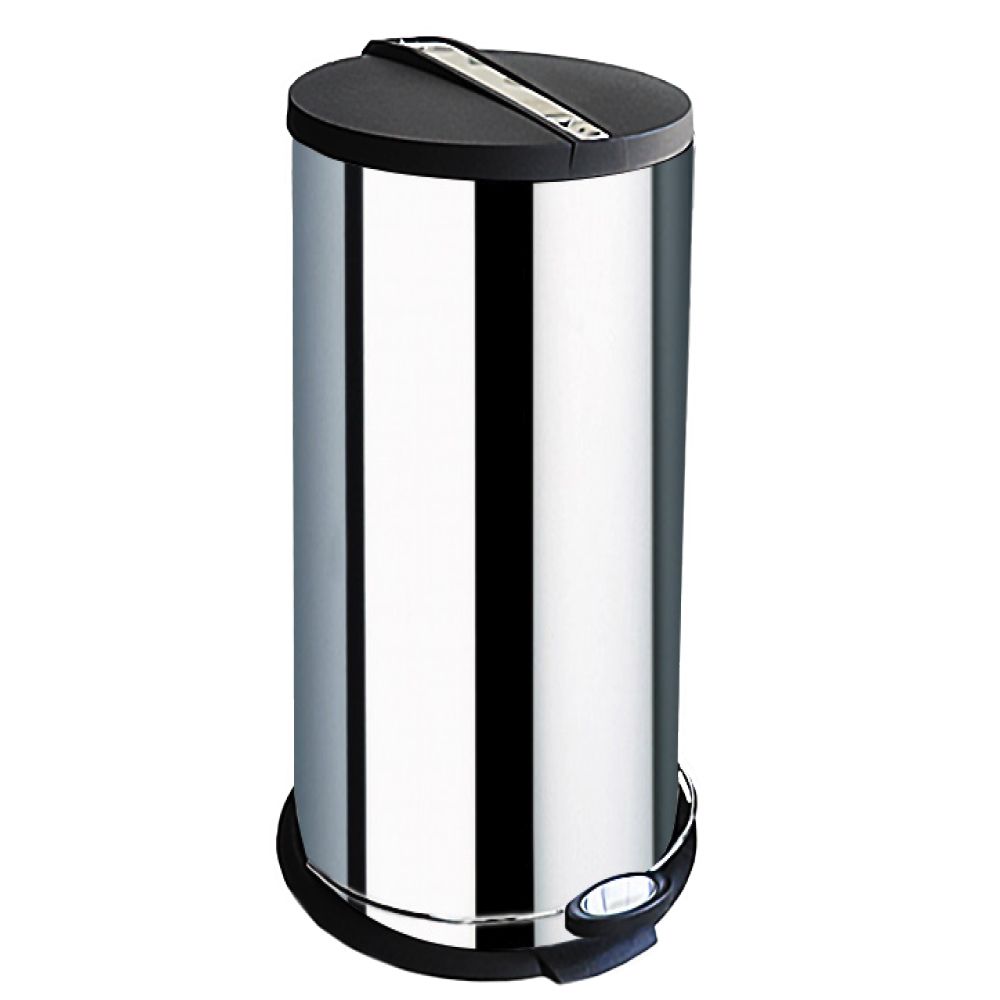 DH Dustbin /Pedal Bin 30L Plain Stainless Steel Home Essentials