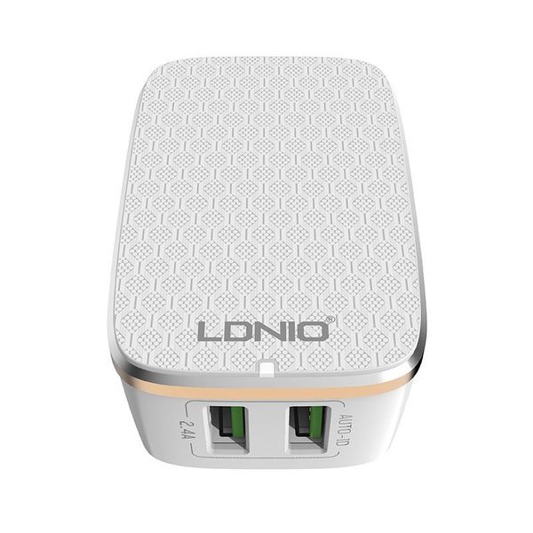 LDNIO Dual USB Interface Travel Charger With Micro Cable