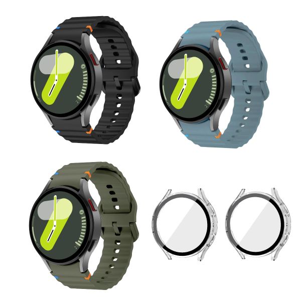Compatible with Samsung Galaxy Watch 7 -Watch strap +Watch Case Set , 44mm