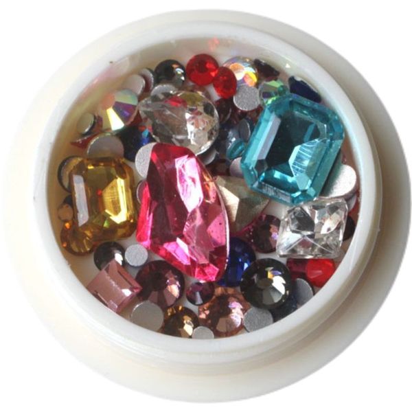 Multi-Faceted Heart Diamond Jewelry Gemstone Nail Diamond Accessories