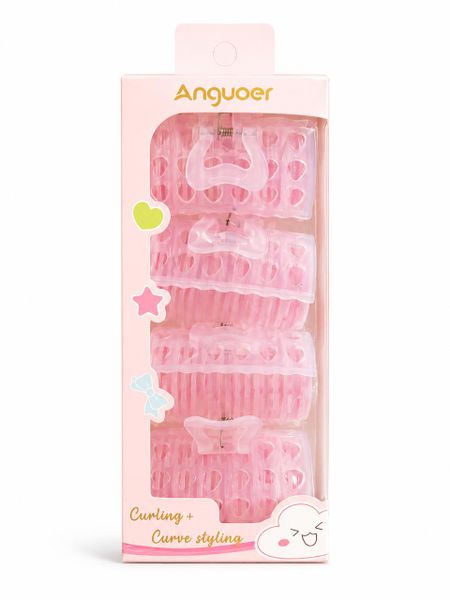 Pastel Hair Claw Clip 4-Piece Set Curling &amp; Styling