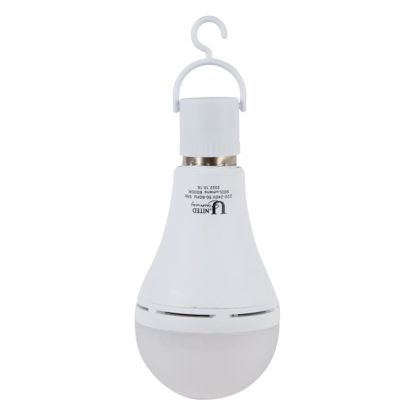 United Electrical Globe Rechargeable Es 9W - 3 Pack