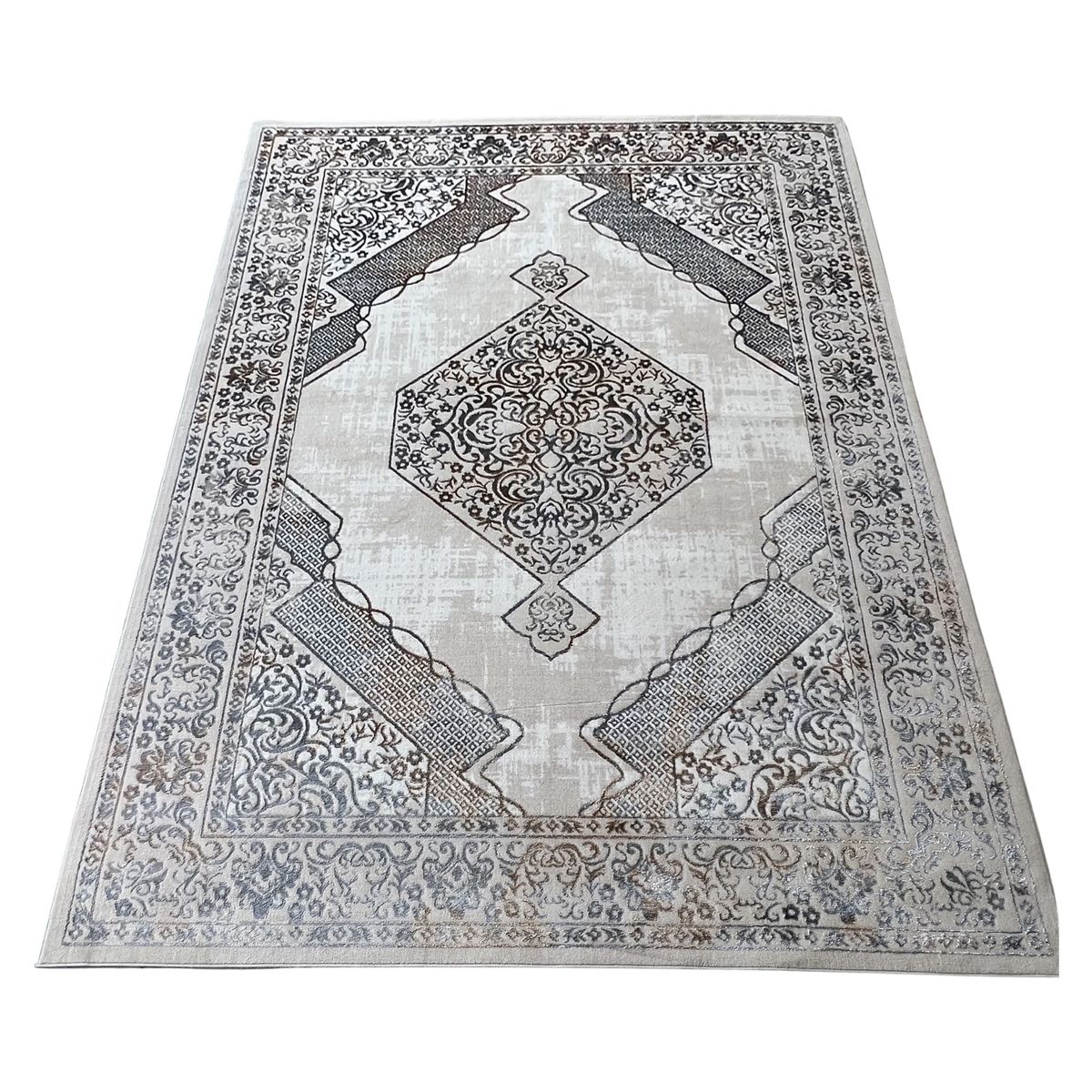 ROYAL RUGS Grey Turkish Machine Made Rug 340 x 240 cm Shop Today