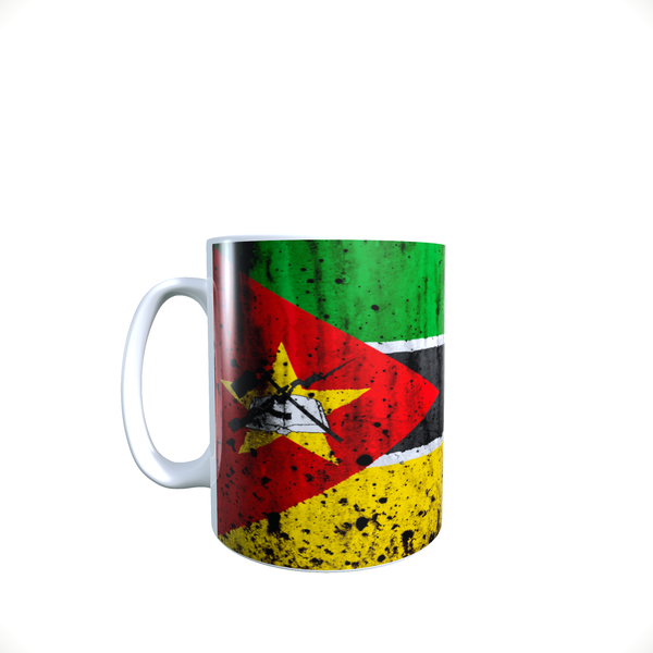 Mozambique - Ragged Flag - Coffee Mug