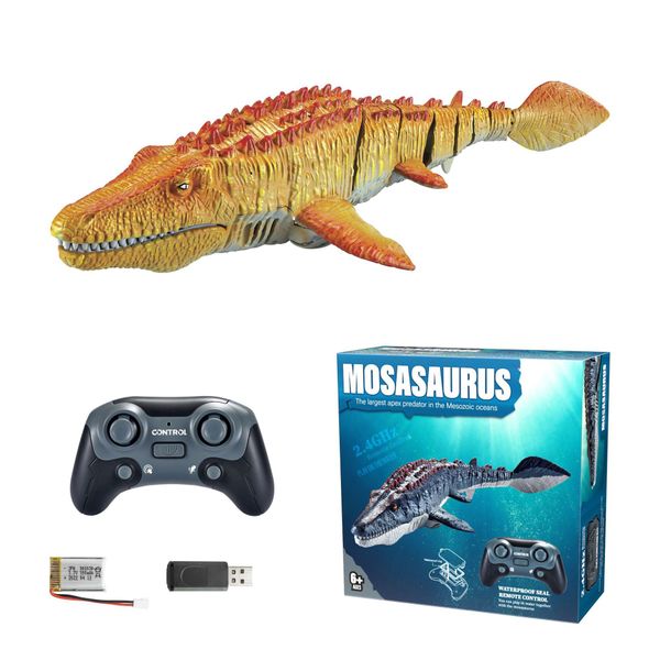Dinosaur Pool Toys, Mosasaurus Water Dinosaur Toy | 2.4G Remote Control