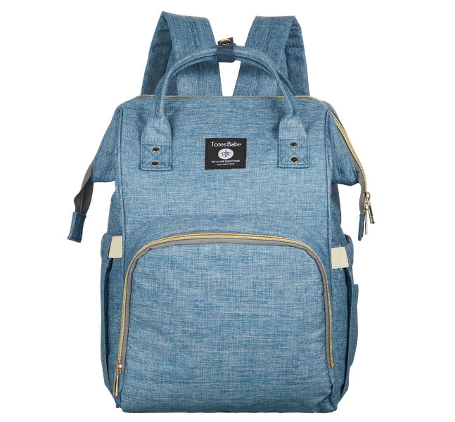 Totes Babe Alma 18L Diaper Backpack - Blue | Stylish &amp; Spacious Baby Bag