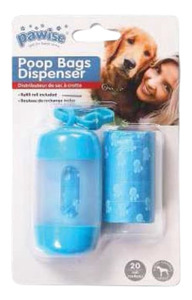 Pawise - Poop Bag Dispenser W/Refill Each 20 Pack x2