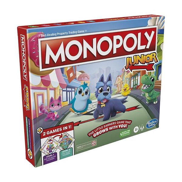 Monopoly-Junior 2 Games In 1