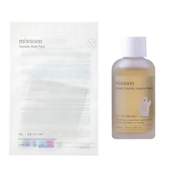 Mixsoon Soondy Centella Asiatica Essence (50ml) + 1 x Centella Mask Sheet