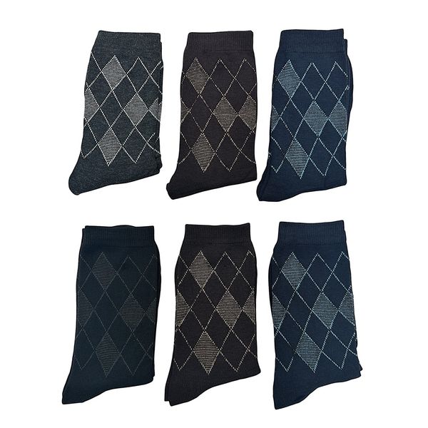 TIVTOV 6 Pack Men Cotton Crew Socks for Everyday Wear - 41-48