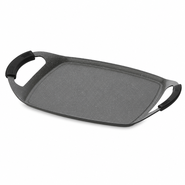 Granite Non Stick Die Cast Aluminum Griddle Plate 47x28.6x4.5cm