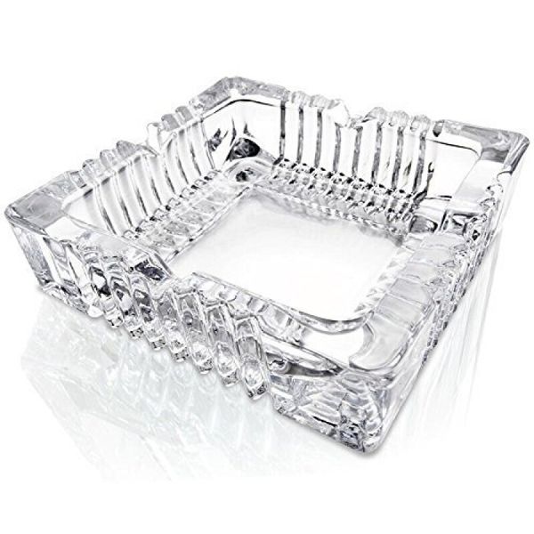 Glass Ashtrays for Cigarettes Cigar - 4.3 x 4.3 inch