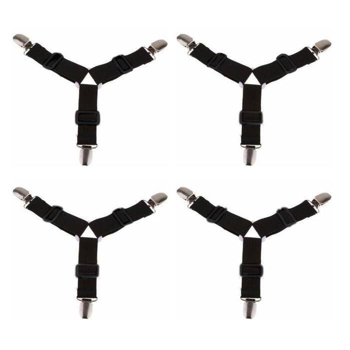 4 Piece Adjustable Triangle Bed Sheet Grabbers SL29394 Shop Today. Get it Tomorrow!