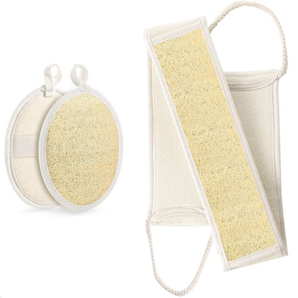 Exfoliating Body ScrubberLoofah Set for Women and Men forUse in ShowerBath